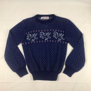 Rare vintage Clifton‎ place knits Ltd Pegasus Sweater size Xs/s